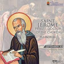 Bible Readings for the Memorial of Saint Jerome, Priest and Doctor of the Church  